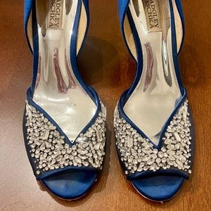 Badgley Mischka Peep Toe Wedge